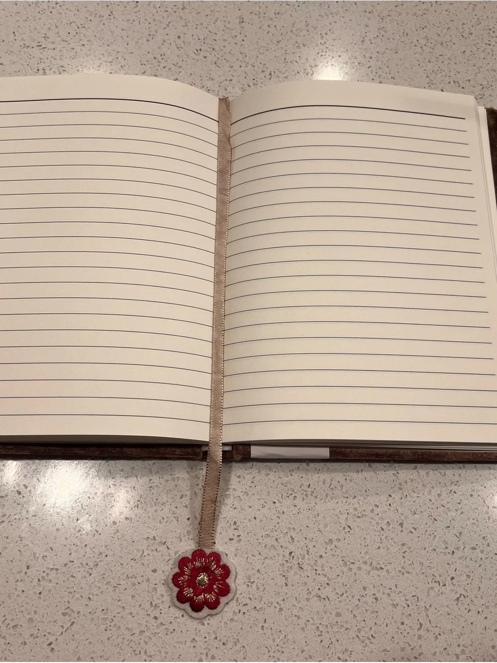 Handcrafted Velvet Floral Embroidered Beaded Journal Notebook